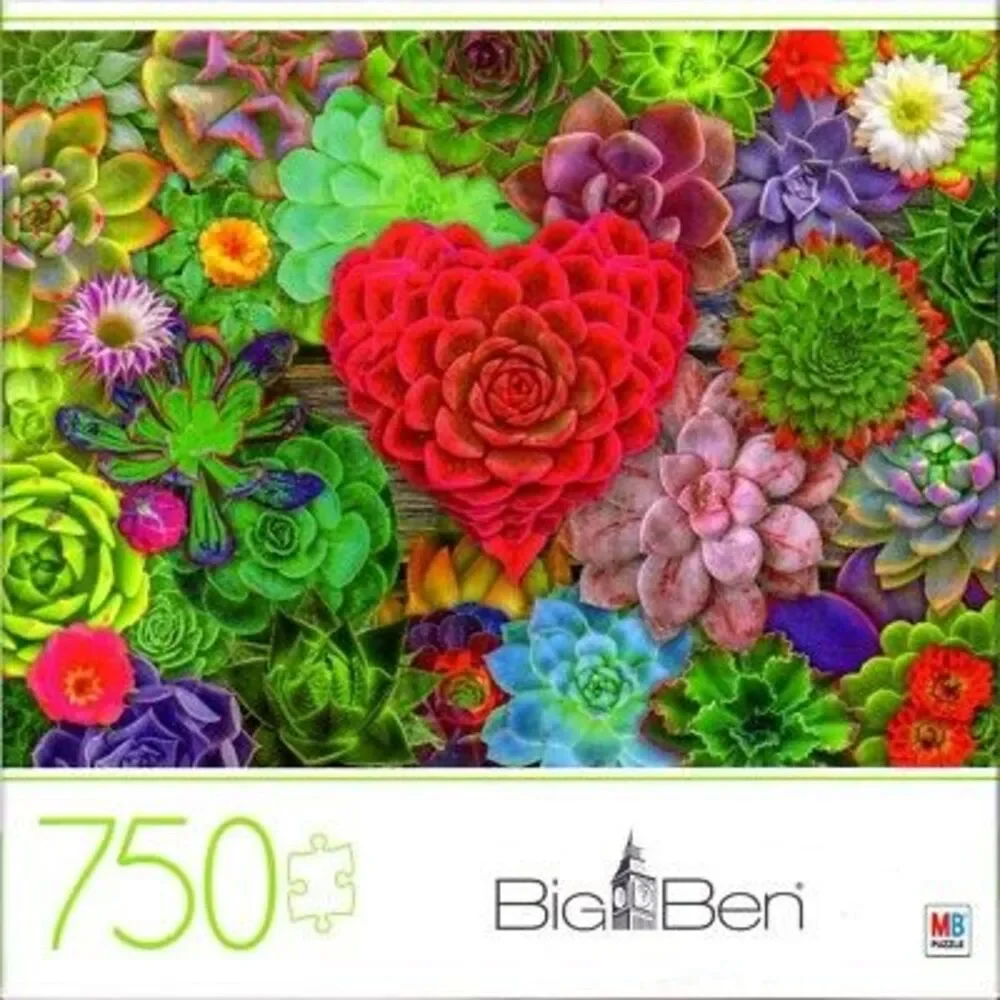 750-Piece Big Ben Jigsaw Puzzle Succlulent Love